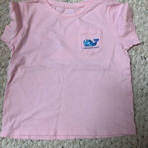 Vineyard Vines Kids Light Pink Pocket Tee